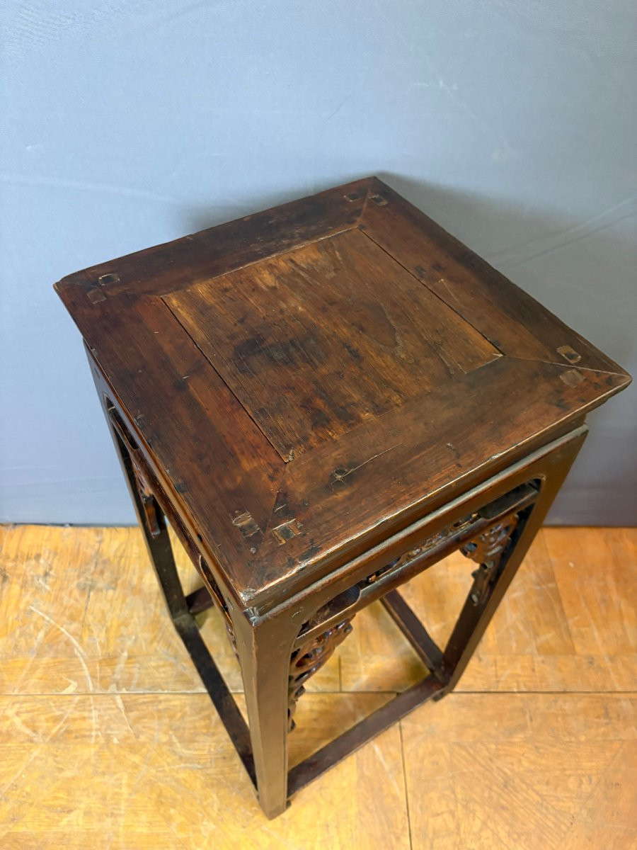Sellette Chinoise en bois laqué fin XIX-photo-6