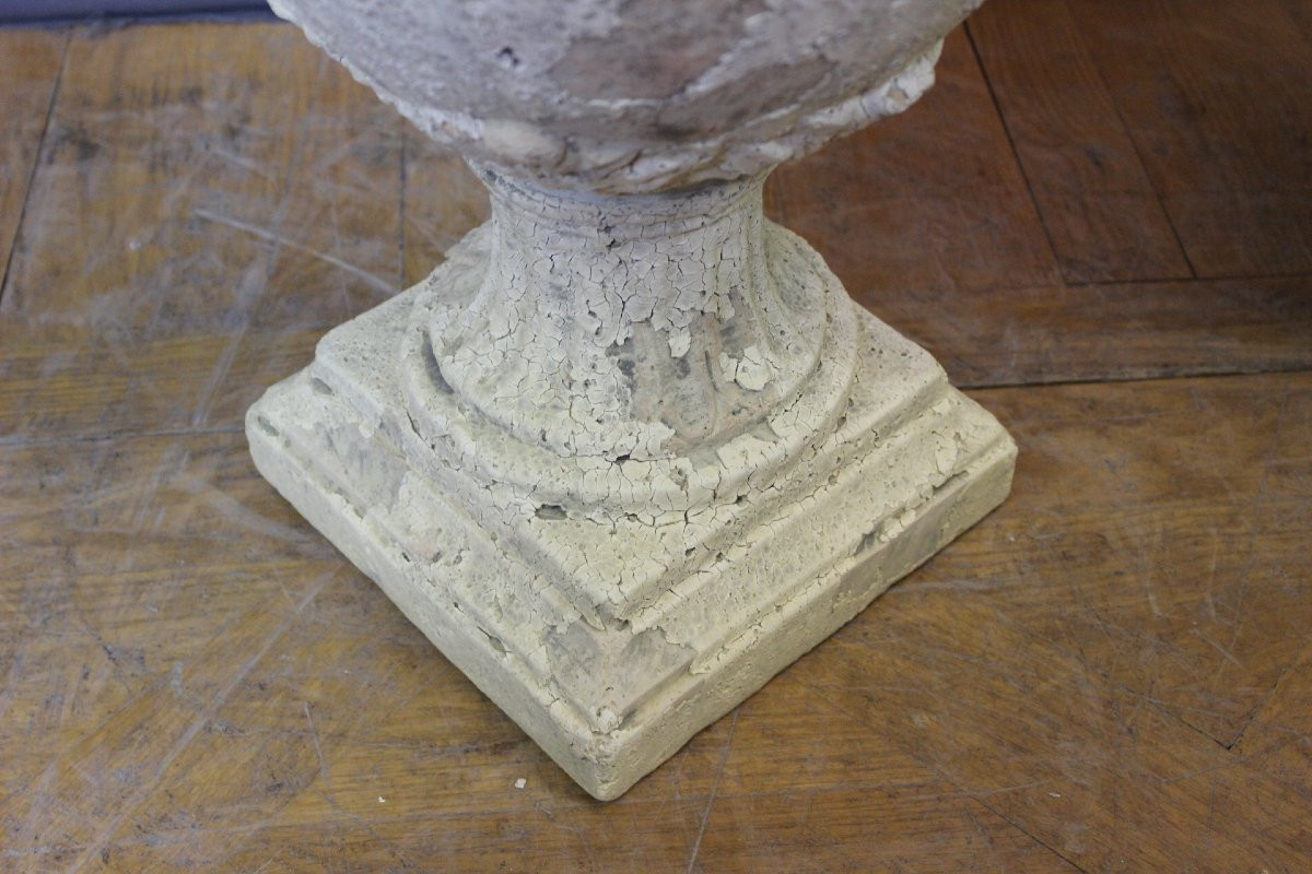Pair Of Covered Garden Vases , XIXe-photo-2