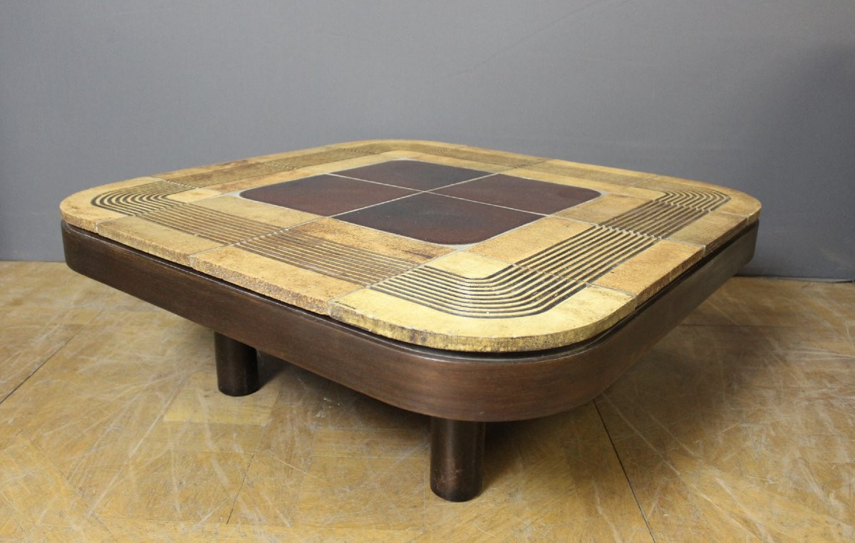 Table Basse par Roger Capron , modèle Mambo, 1974-photo-3