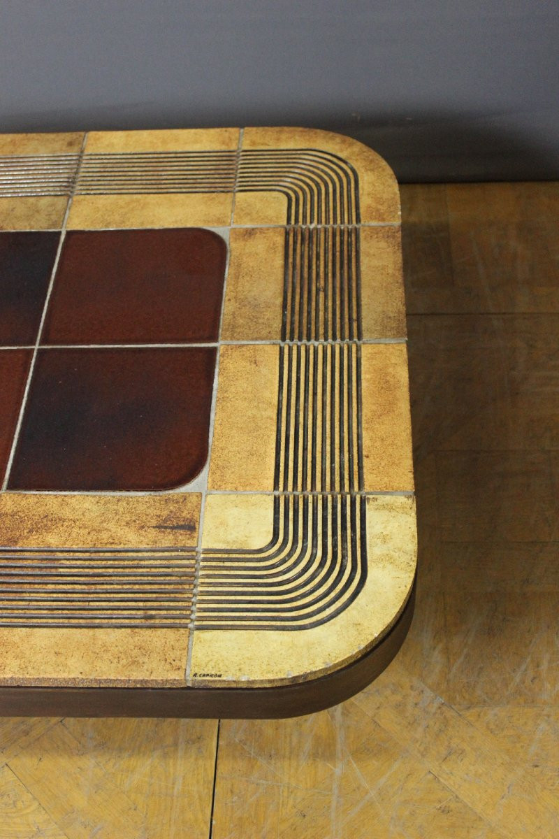 Table Basse par Roger Capron , modèle Mambo, 1974-photo-3