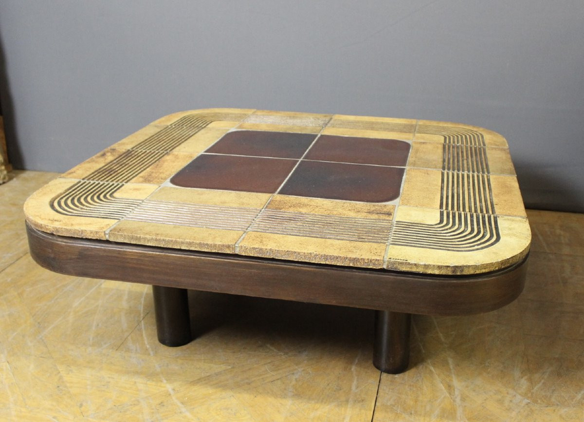 Table Basse par Roger Capron , modèle Mambo, 1974-photo-4
