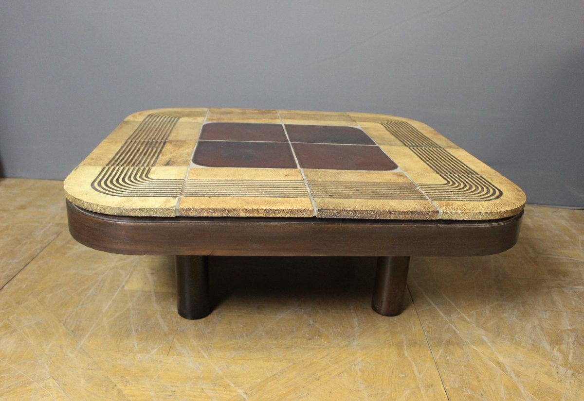 Table Basse par Roger Capron , modèle Mambo, 1974-photo-6