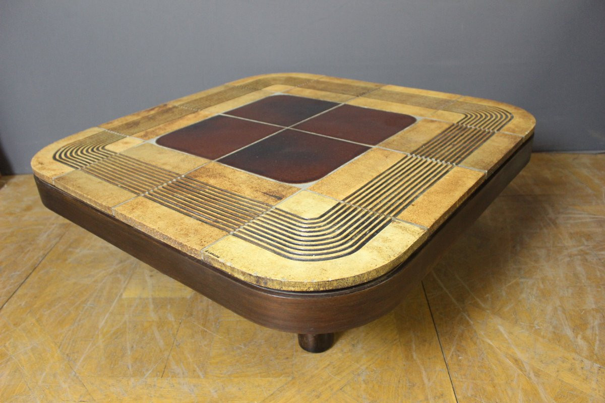Table Basse par Roger Capron , modèle Mambo, 1974-photo-7