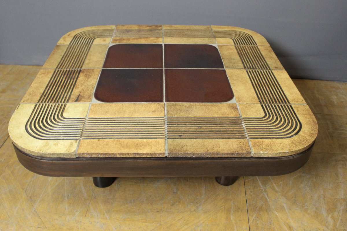 Table Basse par Roger Capron , modèle Mambo, 1974-photo-8