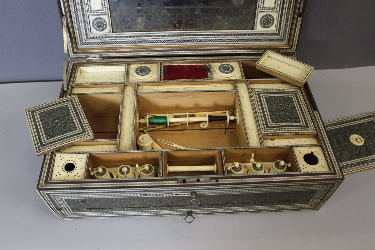Sewing Box, India, 19th Century-photo-4