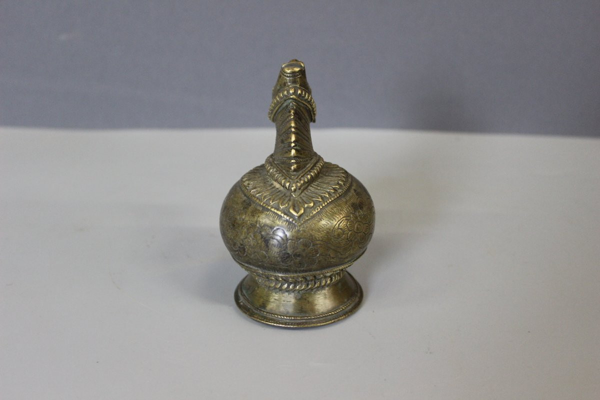 Tête de Vache Sacrée en Bronze , Inde fin XVIIIe-photo-3