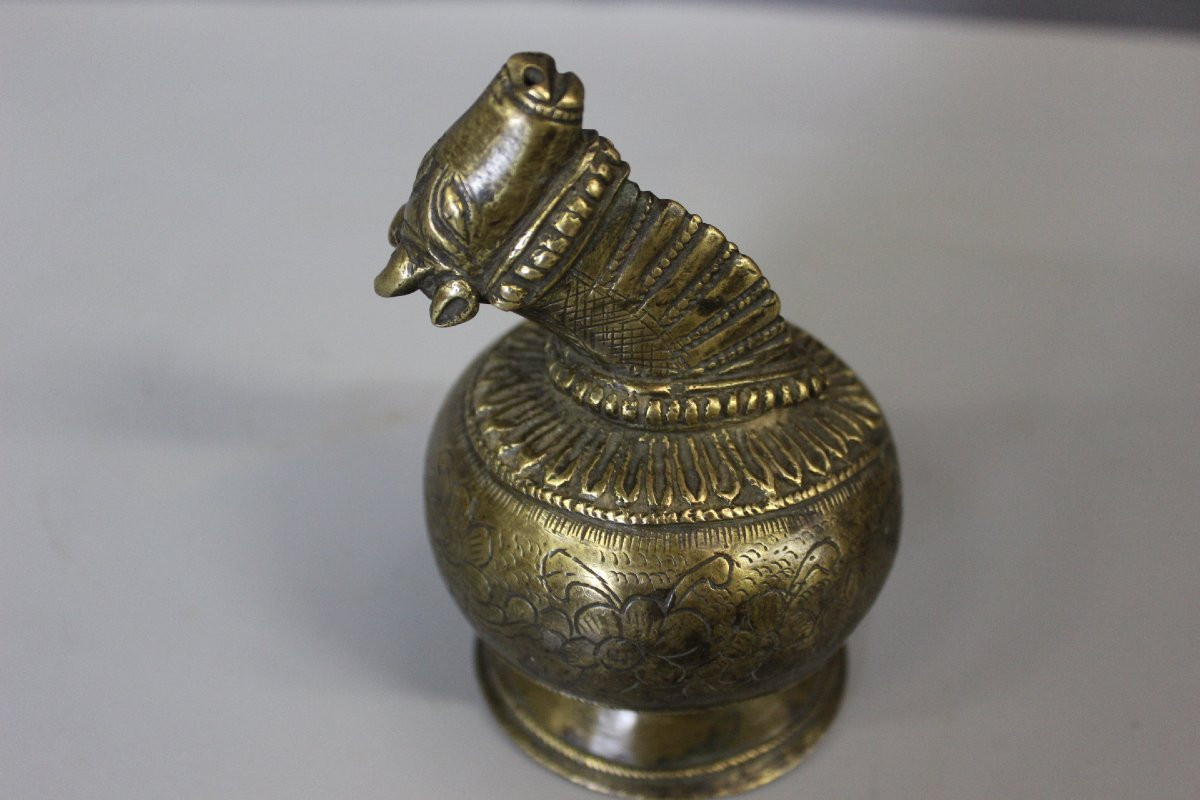 Tête de Vache Sacrée en Bronze , Inde fin XVIIIe-photo-5