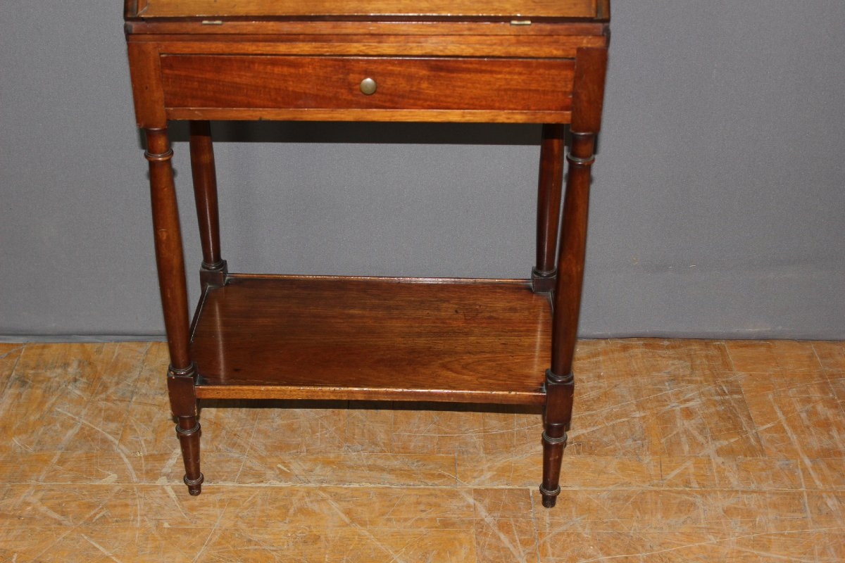 Bureau Dos d'âne en Acajou de Style Directoire XXe-photo-3