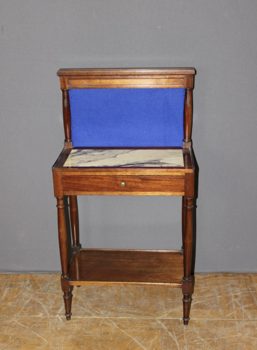Bureau Dos d'âne en Acajou de Style Directoire XXe-photo-1