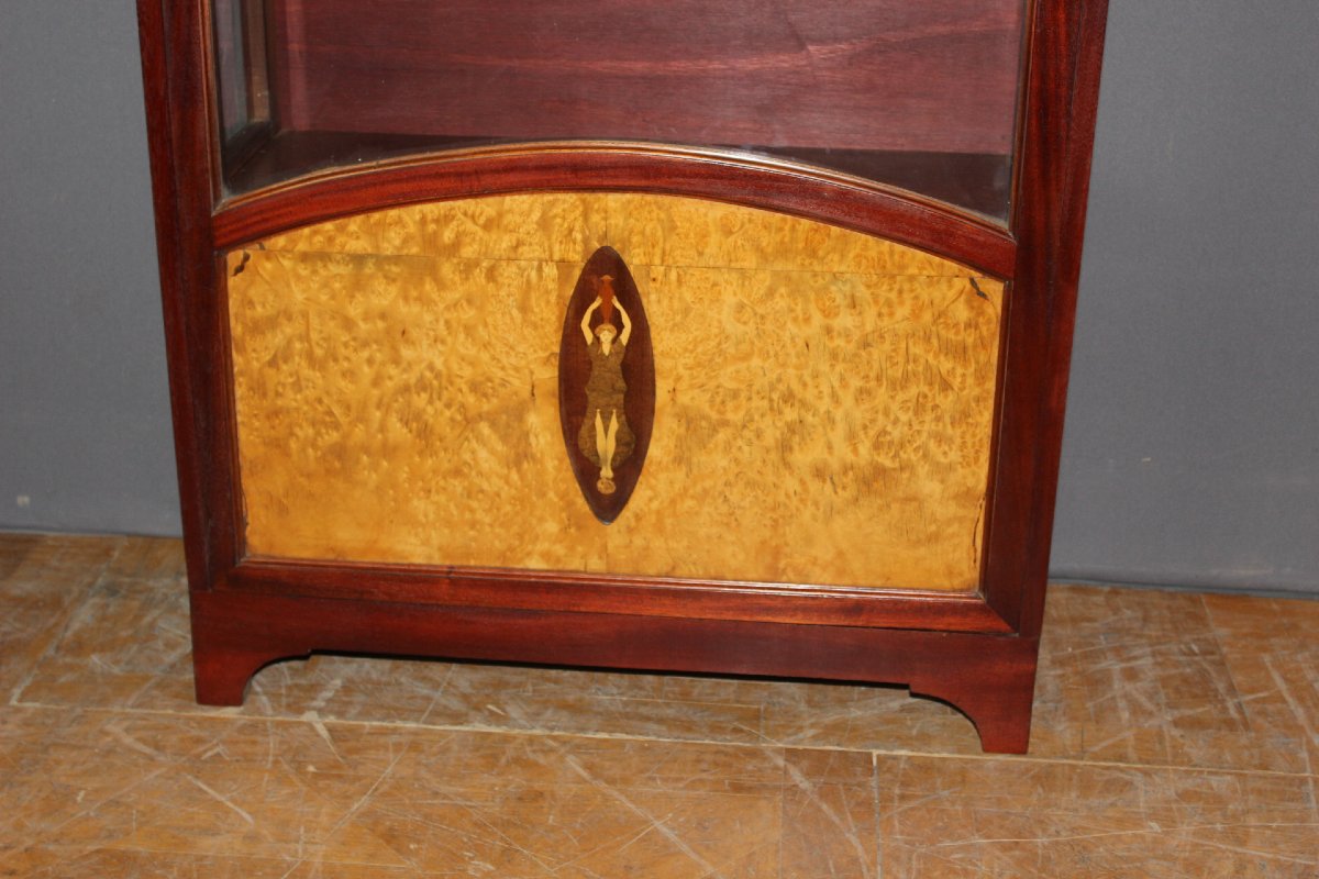 Vitrine Art Déco en Marqueterie vers 1925-photo-2