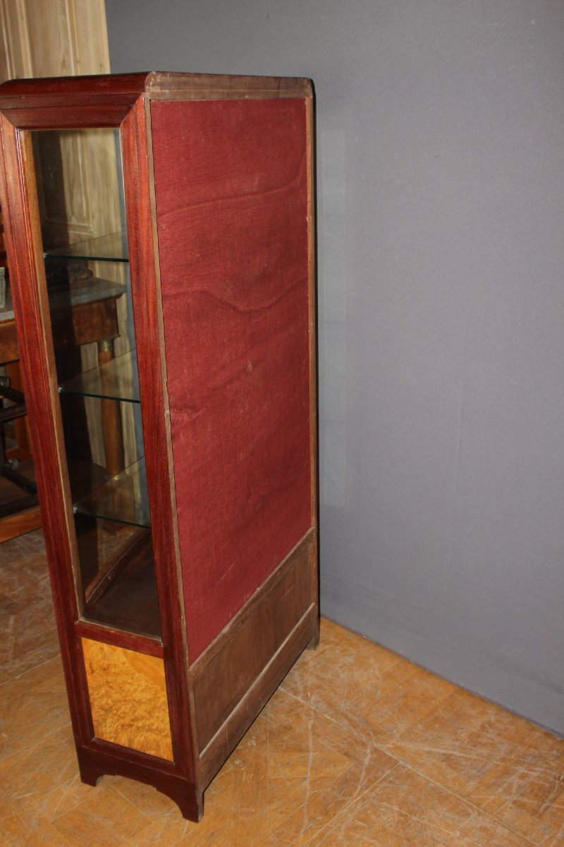 Vitrine Art Déco en Marqueterie vers 1925-photo-8