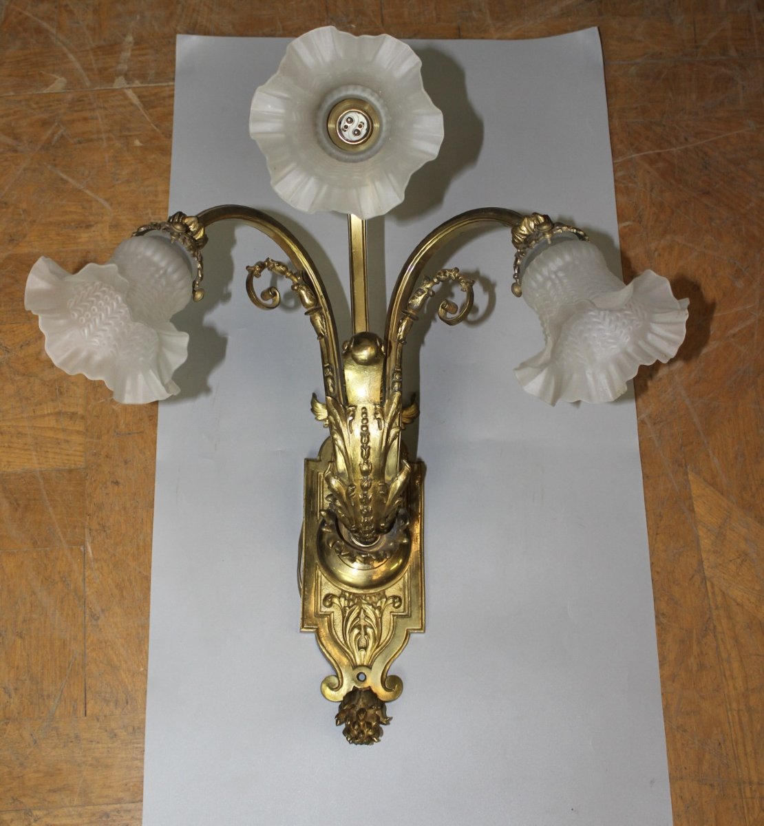 Pair Of Napoleon III Gilt Bronze Sconces-photo-3