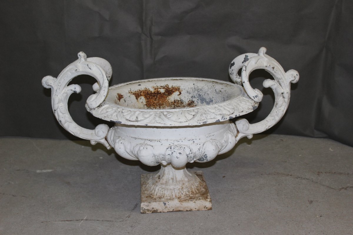 Suite Of Three Medici In Cast Iron About 1900-photo-3