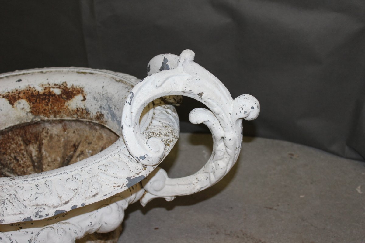 Suite Of Three Medici In Cast Iron About 1900-photo-4