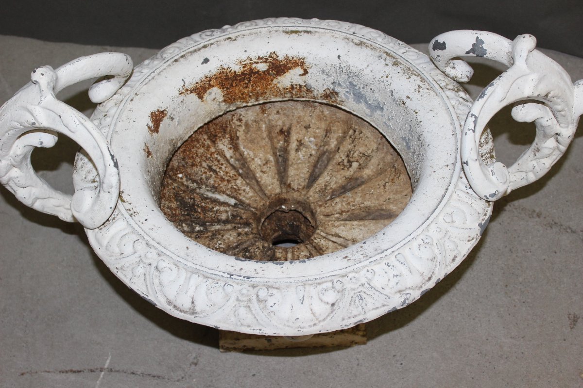 Suite Of Three Medici In Cast Iron About 1900-photo-2