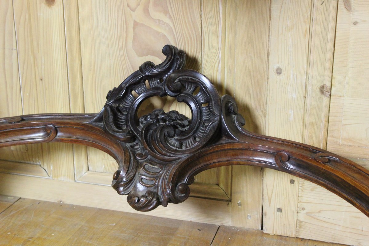 Large 19th-century Louis XV Console Table In Walnut-photo-7