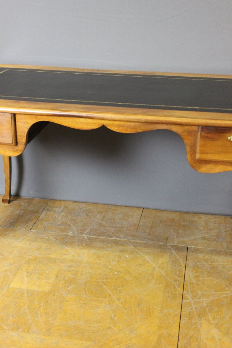 Bureau de Style Louis XV en Noyer XIXe-photo-3