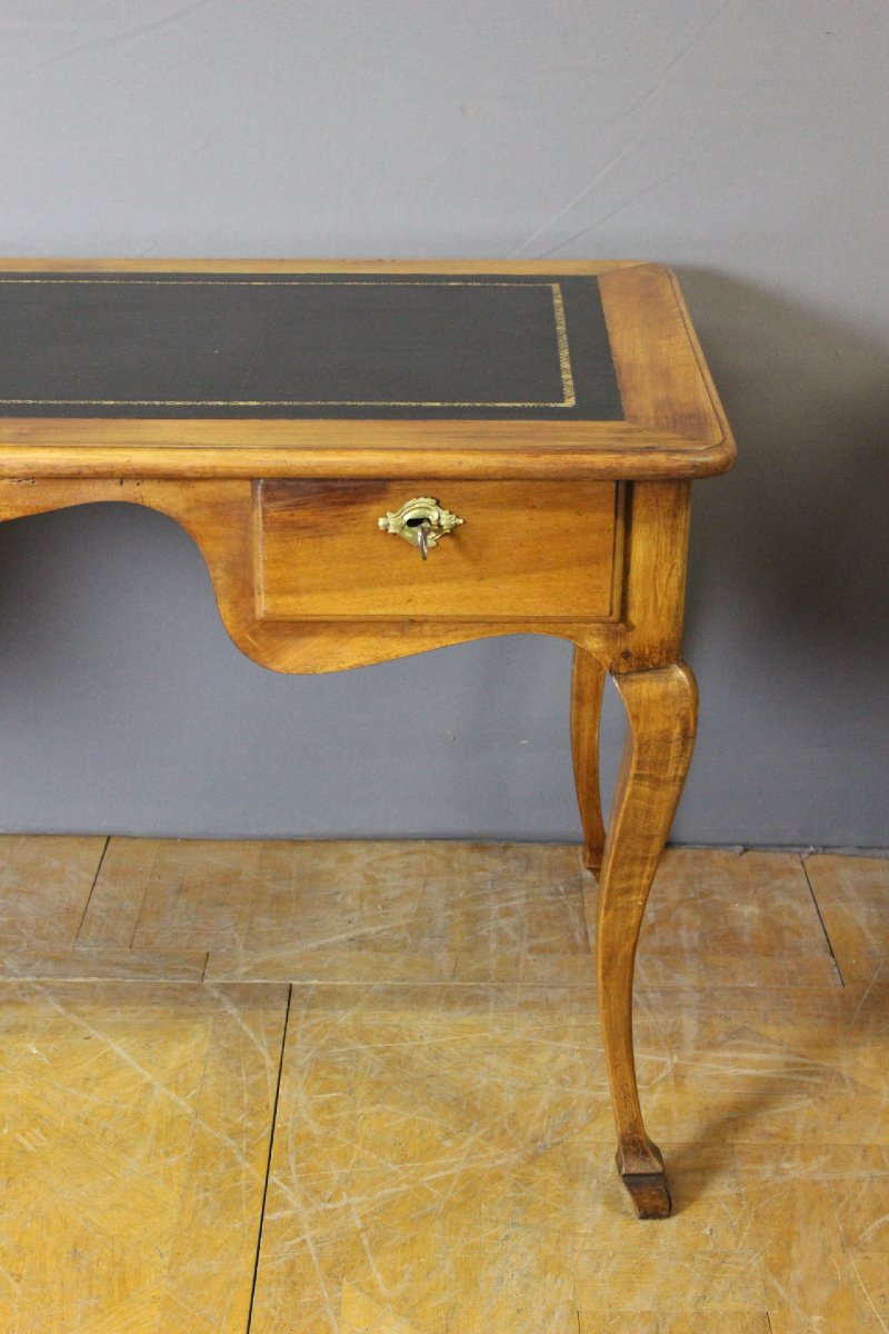 Bureau de Style Louis XV en Noyer XIXe-photo-1