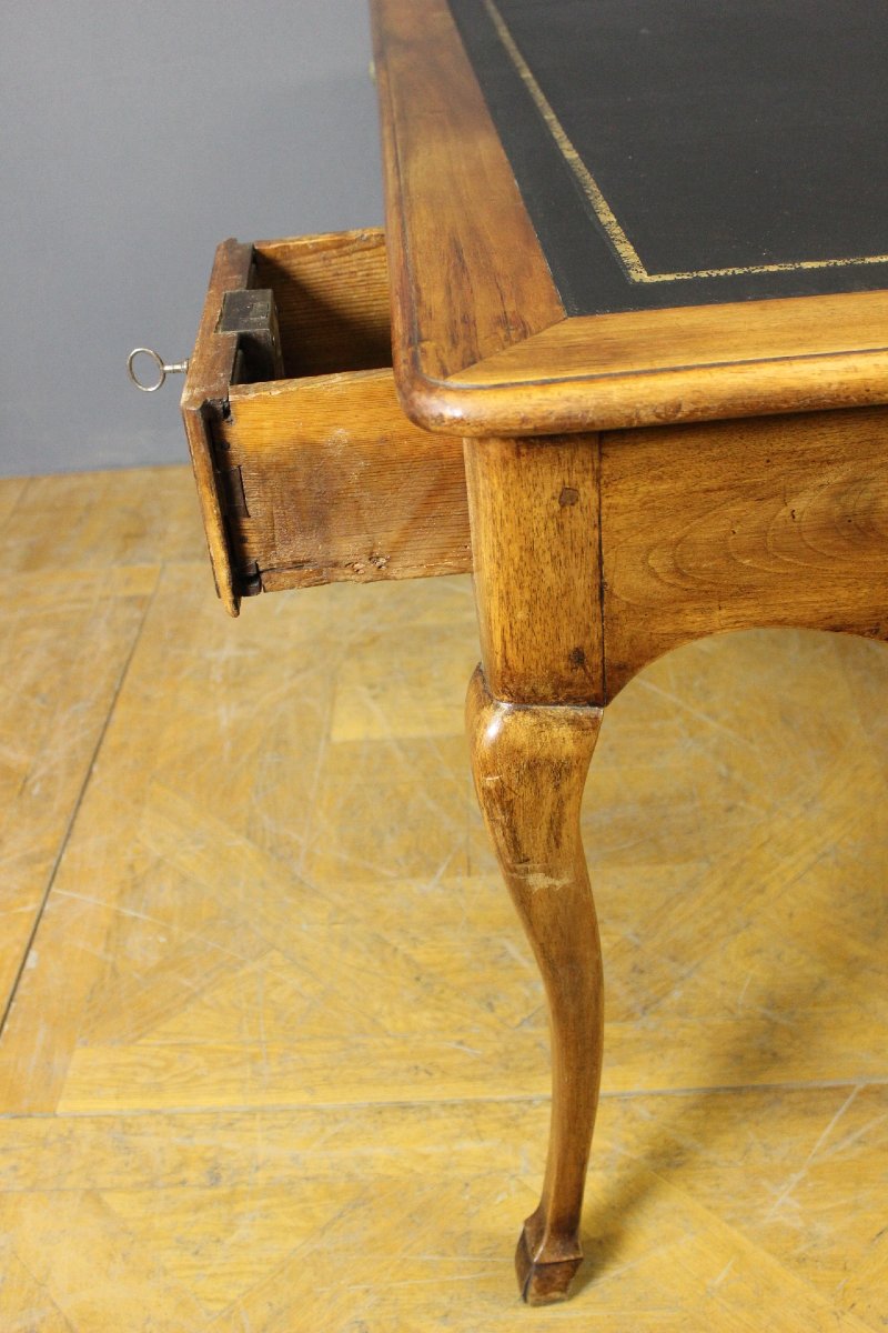 Bureau de Style Louis XV en Noyer XIXe-photo-3