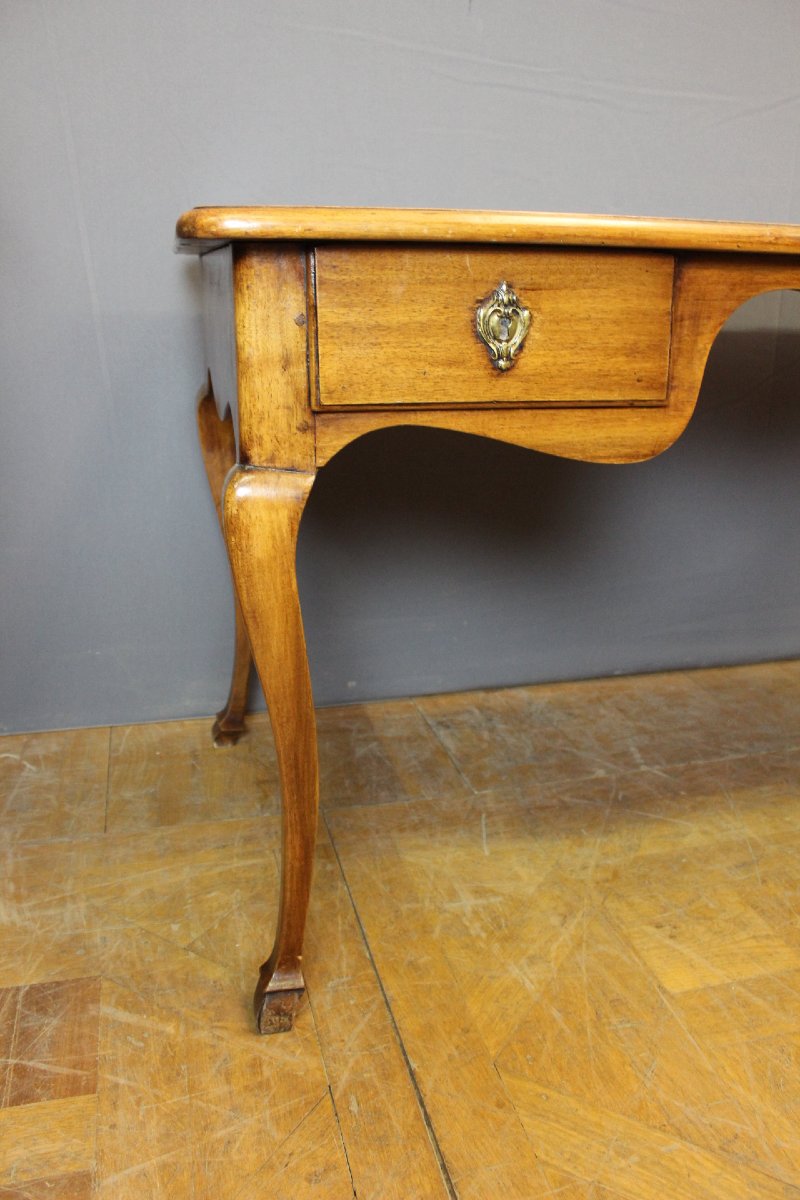 Bureau de Style Louis XV en Noyer XIXe-photo-7