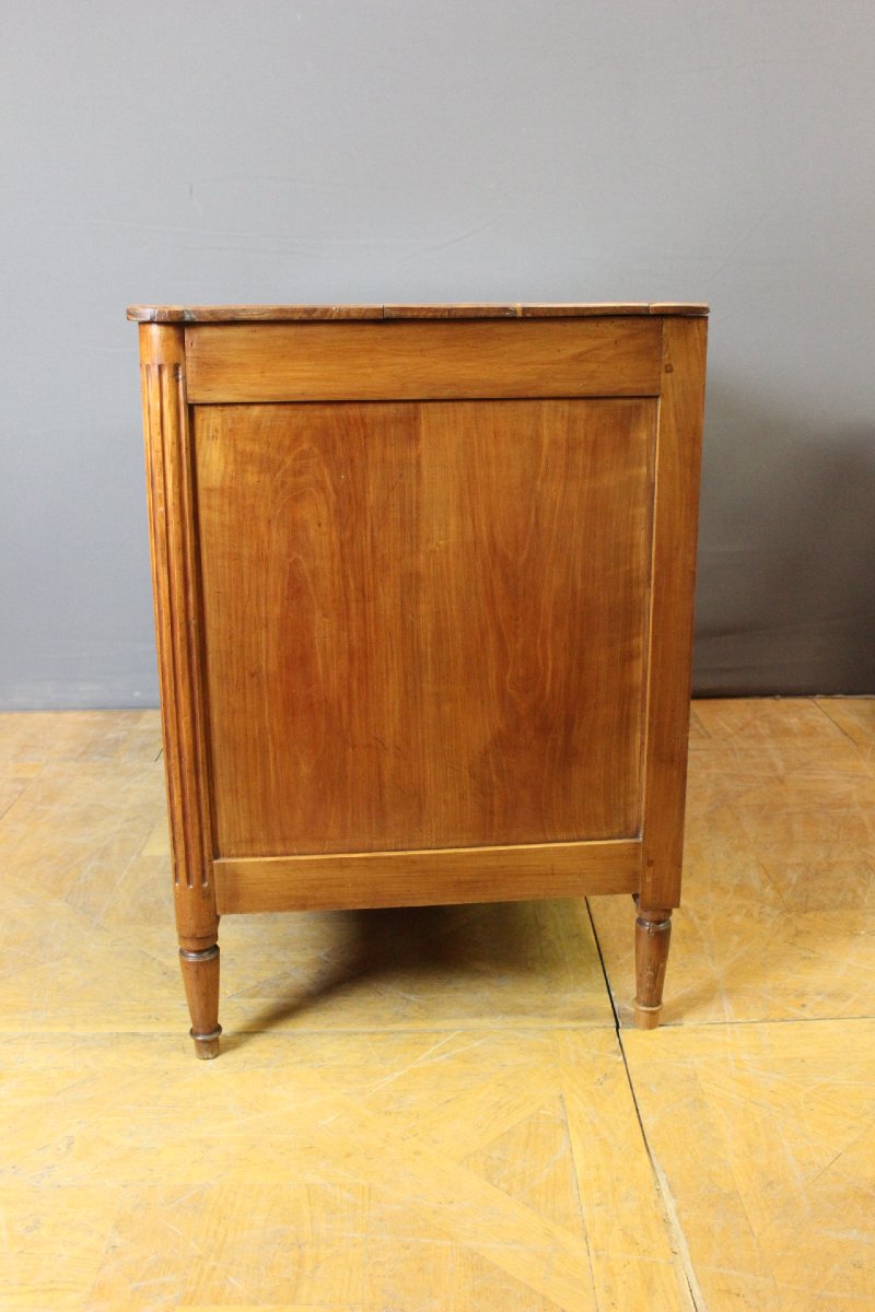 Louis XVI-style Cherry Wood Chest Of Drawers, Late 18th Century-photo-2