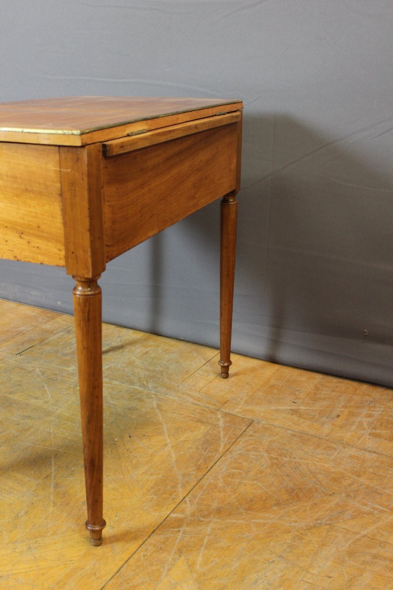 Men's Dressing Table In Cherry Wood, Directoire Period -photo-4