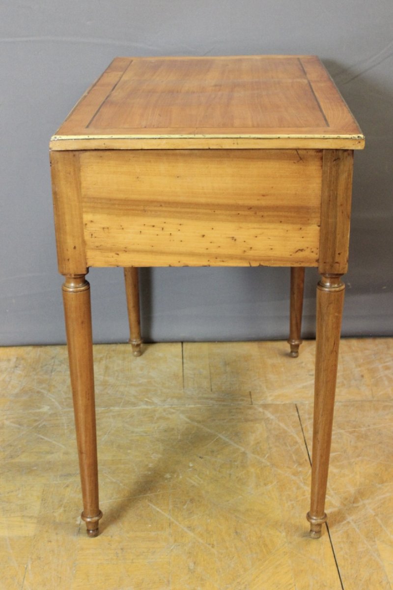 Men's Dressing Table In Cherry Wood, Directoire Period -photo-5
