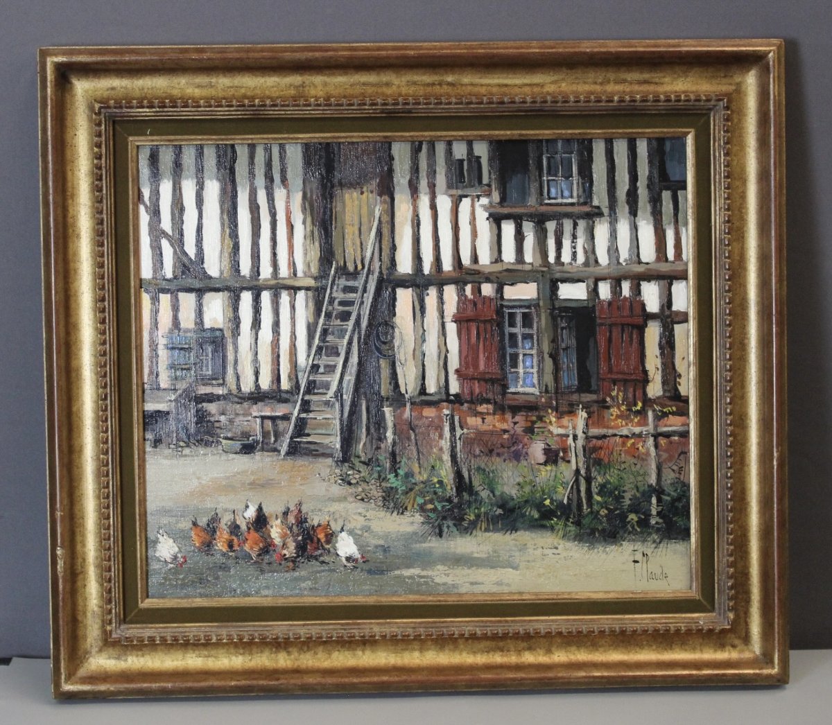 Oil On Canvas, 