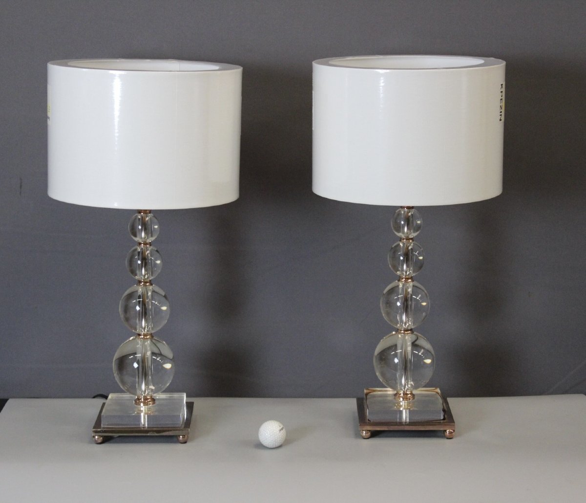 Paire de lampes Modernistes de Style Art Déco -photo-2