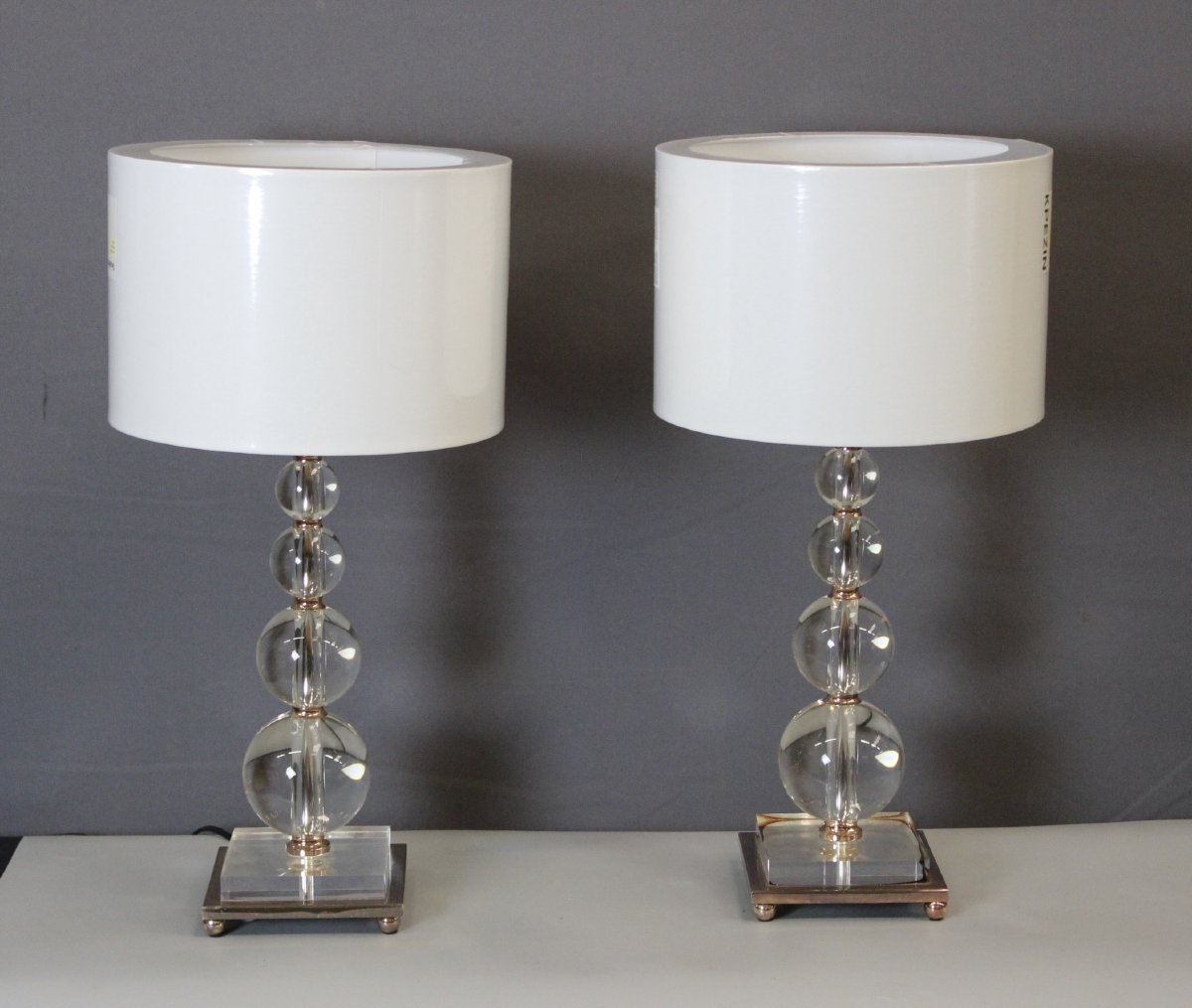Paire de lampes Modernistes de Style Art Déco 