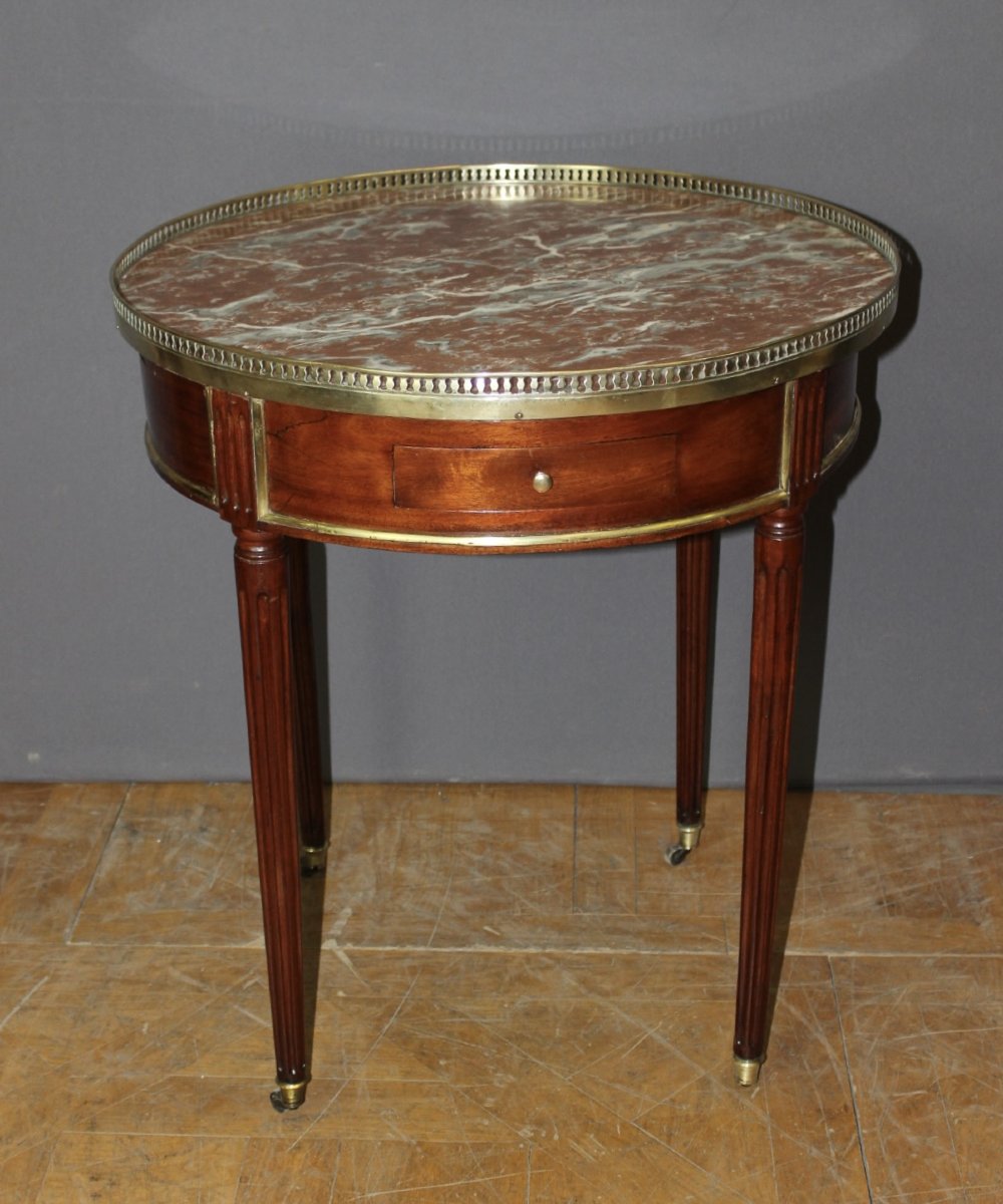 18th-century Louis XVI Mahogany Hot Water Bottle Table-photo-4