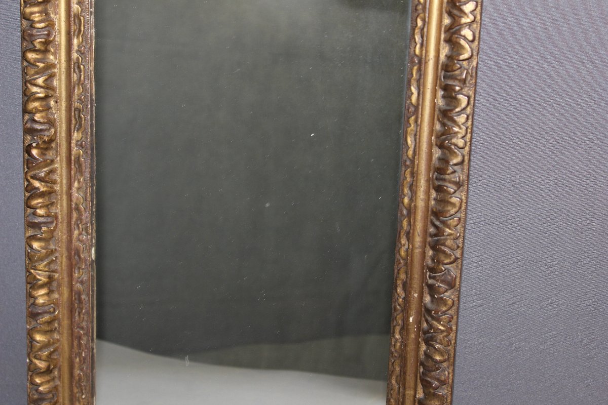 Miroir Louis XIV en Chêne Doré XVIIIe-photo-3