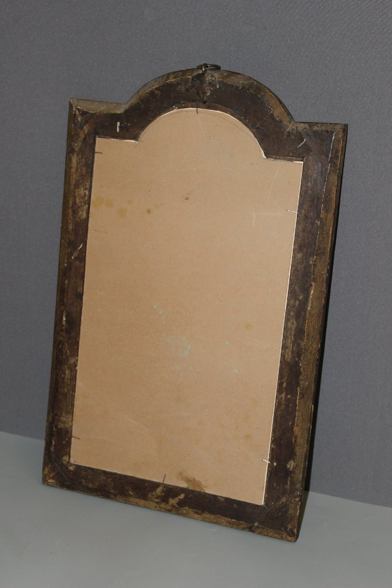 Miroir Louis XIV en Chêne Doré XVIIIe-photo-1