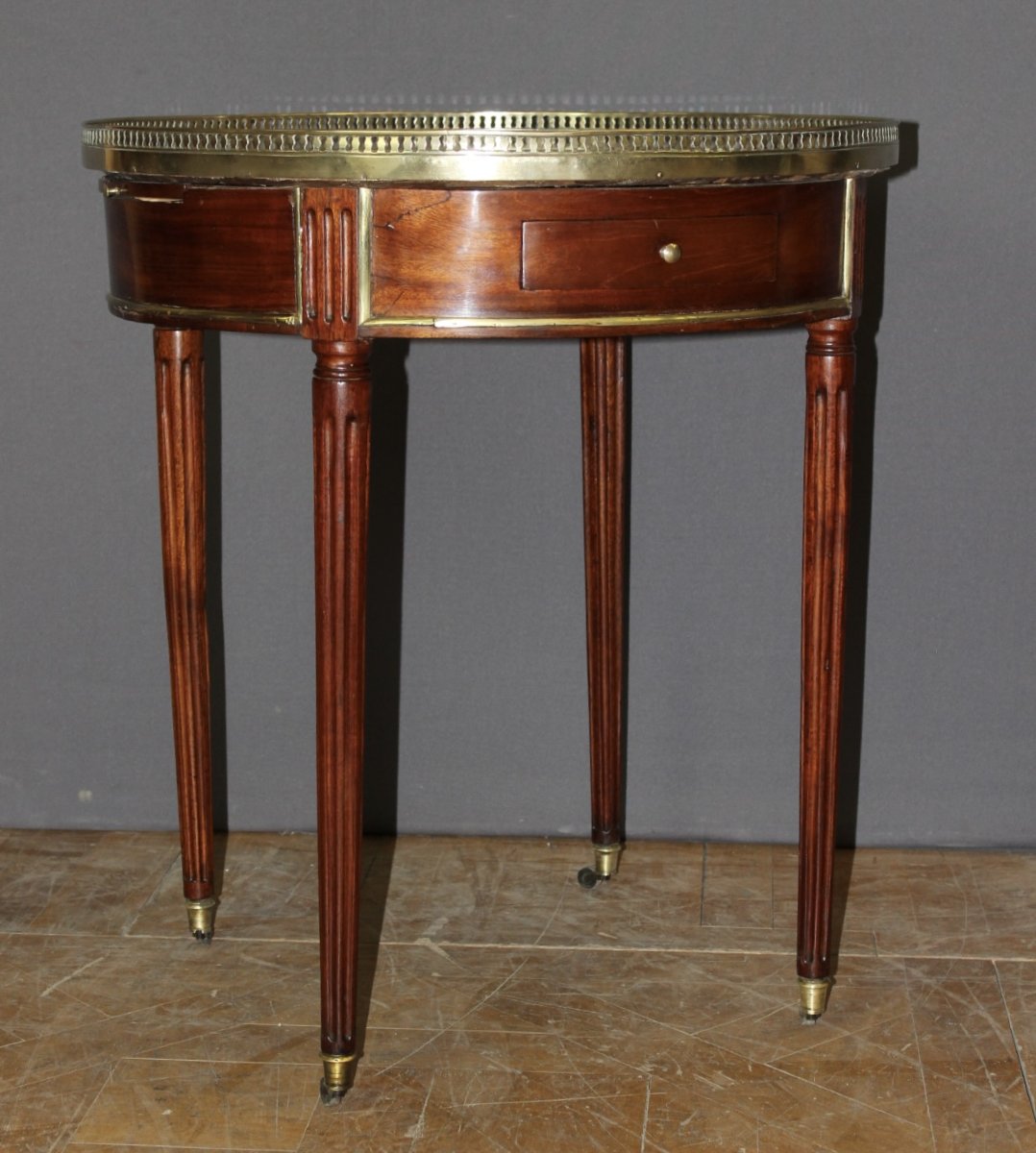 Table Bouillotte Louis XVI en Acajou XVIIIe-photo-2
