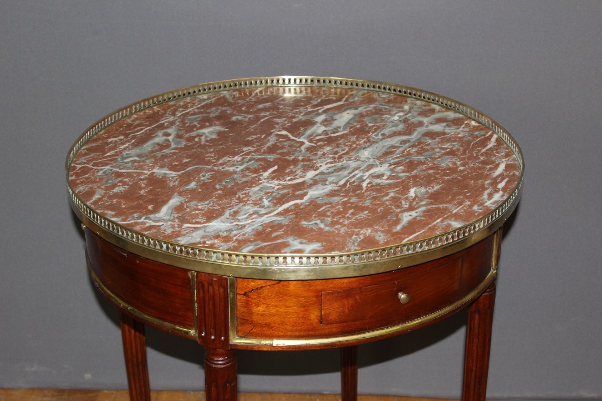 Table Bouillotte Louis XVI en Acajou XVIIIe-photo-3