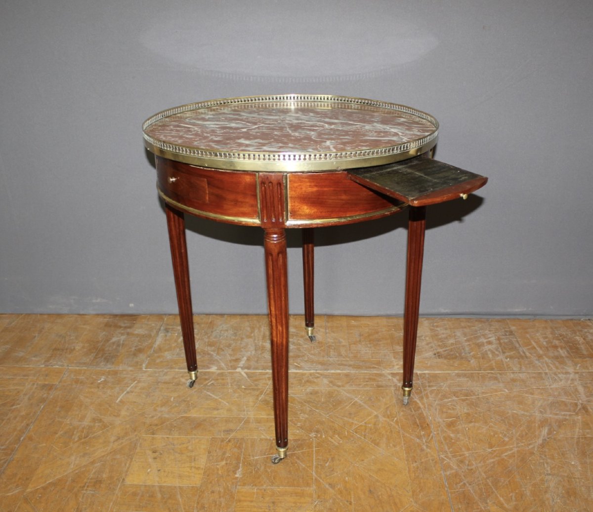 Table Bouillotte Louis XVI en Acajou XVIIIe-photo-2