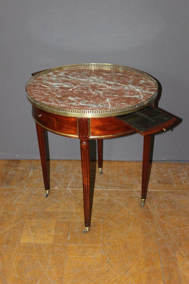 Table Bouillotte Louis XVI en Acajou XVIIIe-photo-3