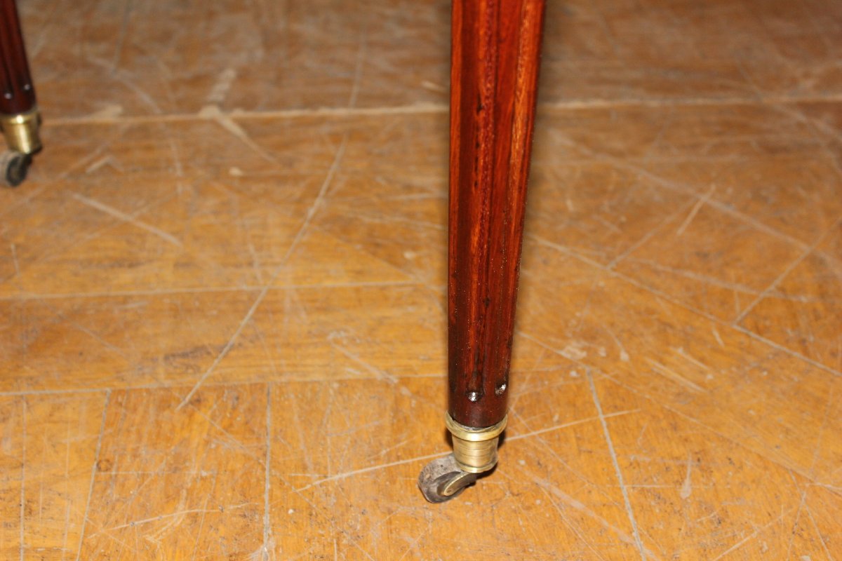 Table Bouillotte Louis XVI en Acajou XVIIIe-photo-6