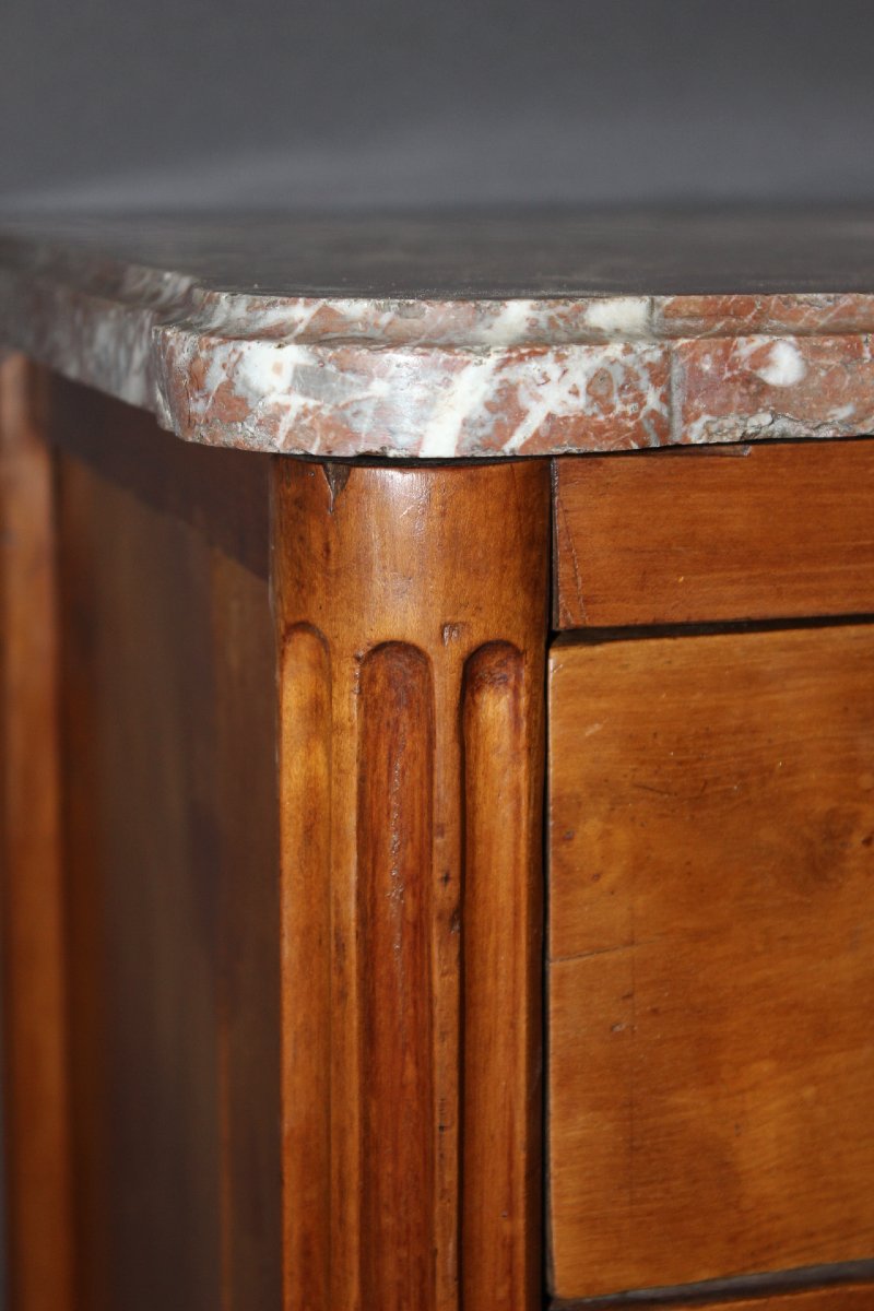 18th-century Louis XVI Cherrywood Chest Of Drawers-photo-4