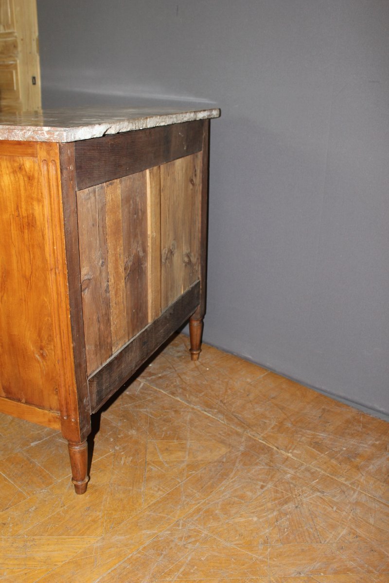 18th-century Louis XVI Cherrywood Chest Of Drawers-photo-6