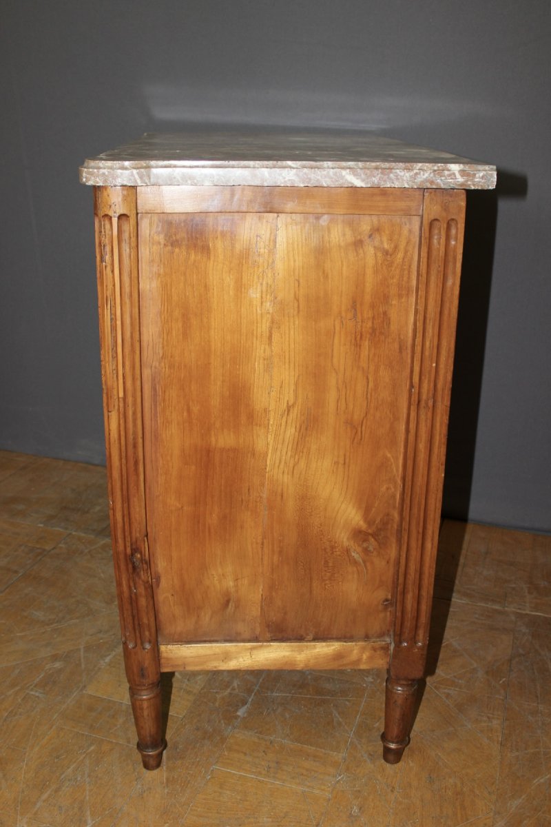 18th-century Louis XVI Cherrywood Chest Of Drawers-photo-8