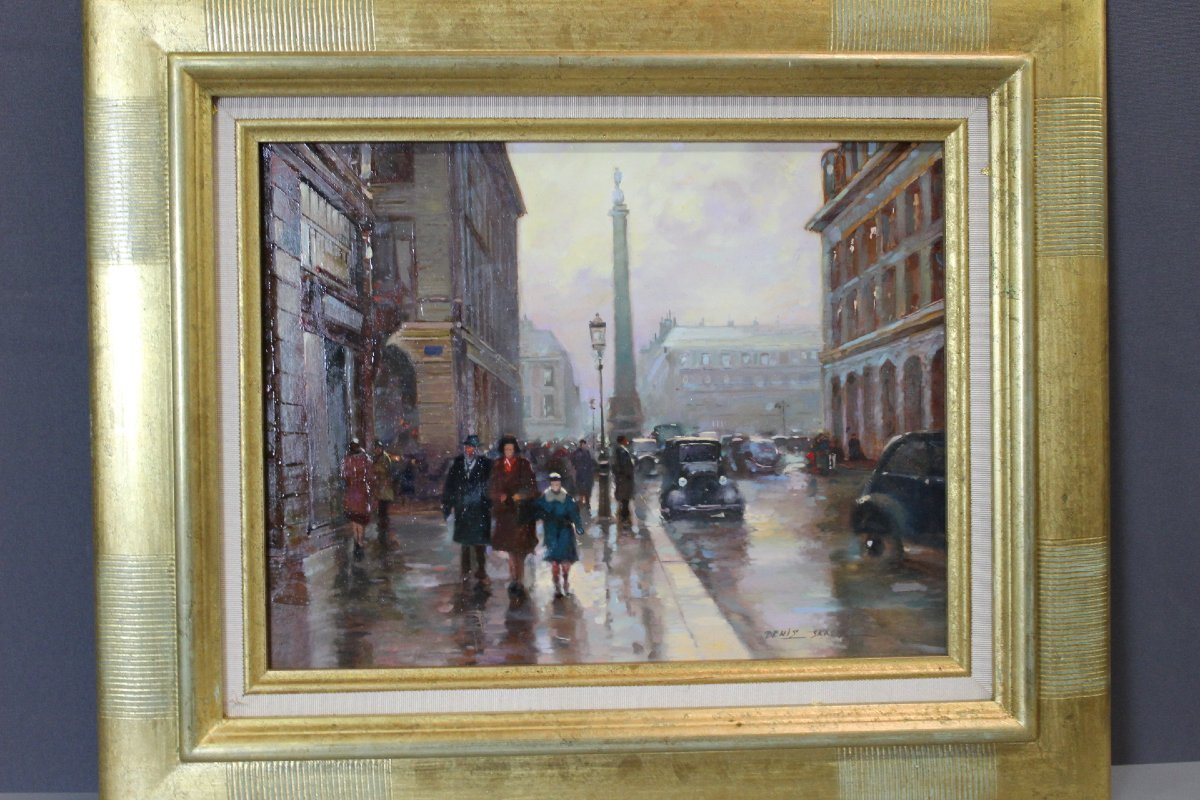 Oil On Canvas, "view Of Paris," By Denis Skachrov, 20th Century-photo-7