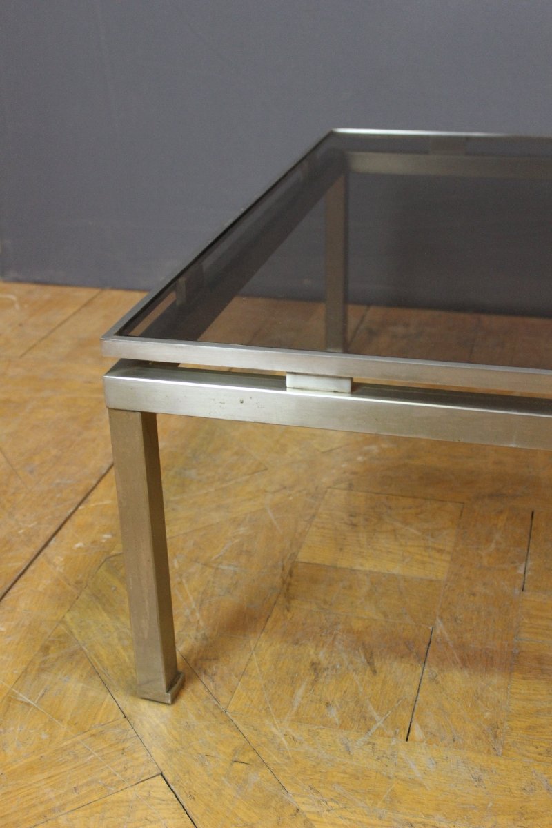 Square Coffee Table By Guy Lefèvre For Jansen, Circa 1970-photo-4