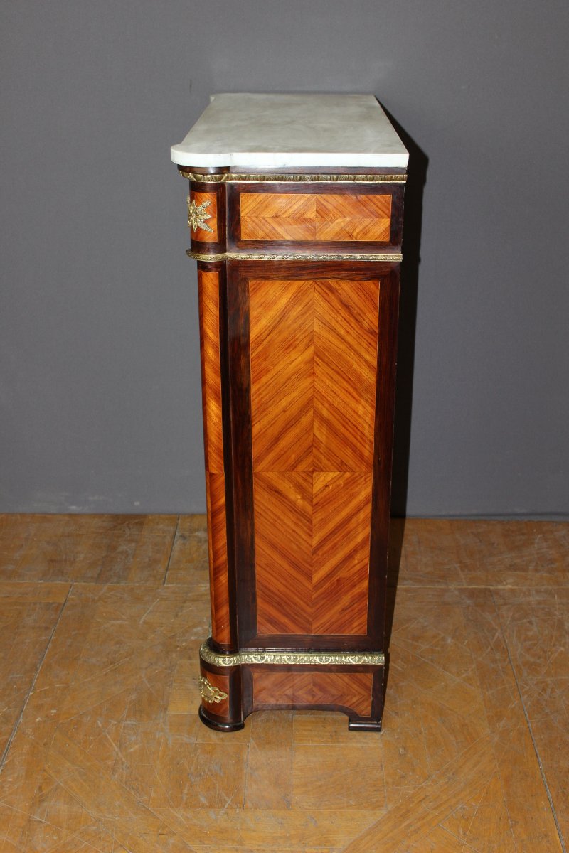 Napoleon III Display Cabinet With Marquetry, Circa 1880-photo-5