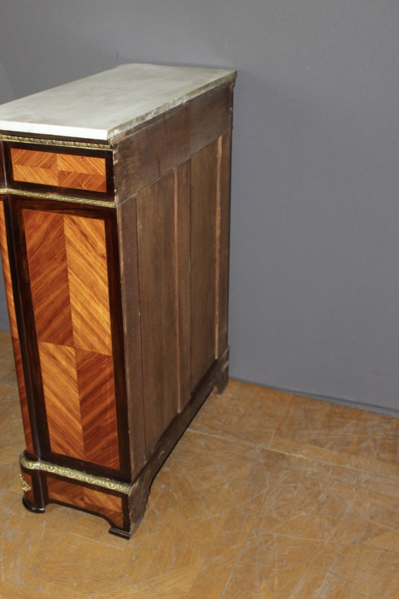 Napoleon III Display Cabinet With Marquetry, Circa 1880-photo-6