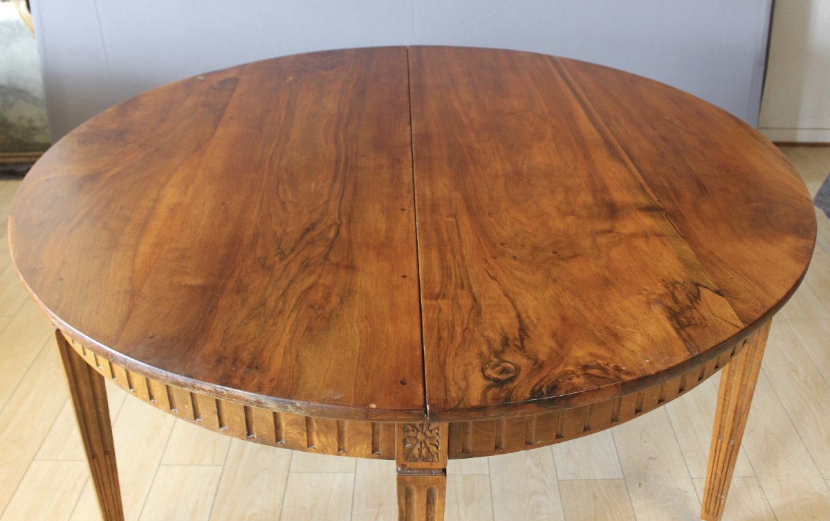 Table à Ceinture Louis XVI , Diamètre 155 cm , XIXe-photo-2