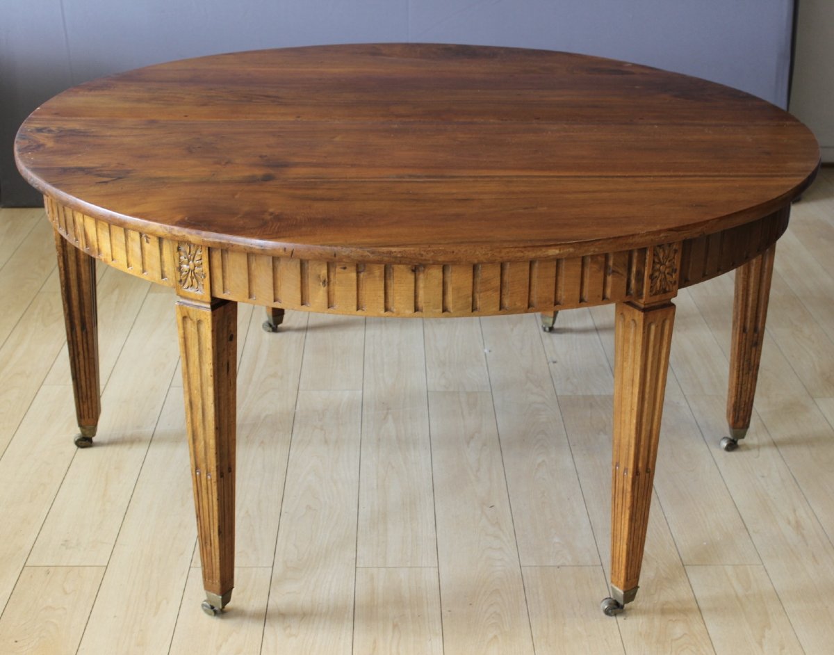Table à Ceinture Louis XVI , Diamètre 155 cm , XIXe-photo-1