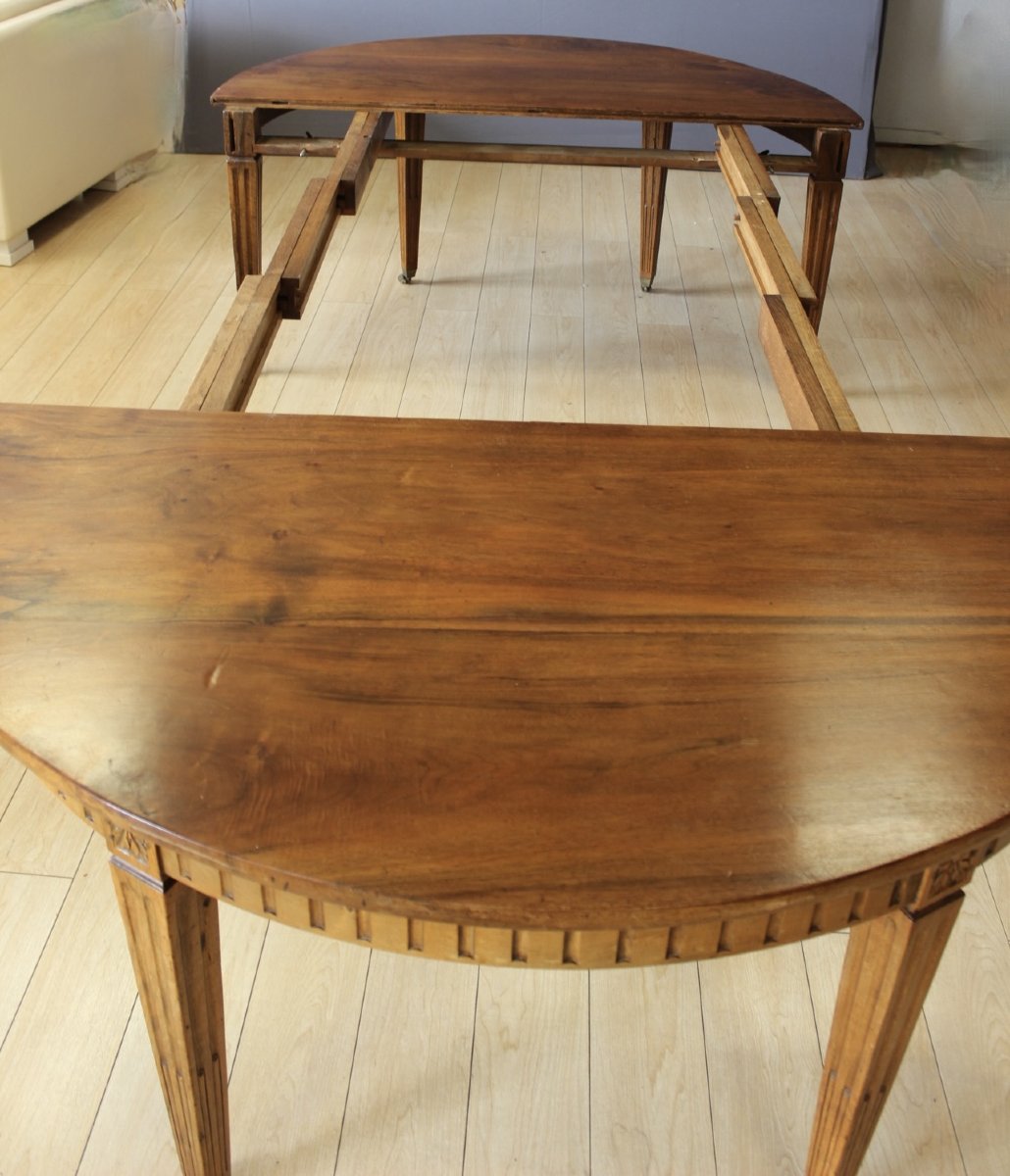 Table à Ceinture Louis XVI , Diamètre 155 cm , XIXe-photo-2