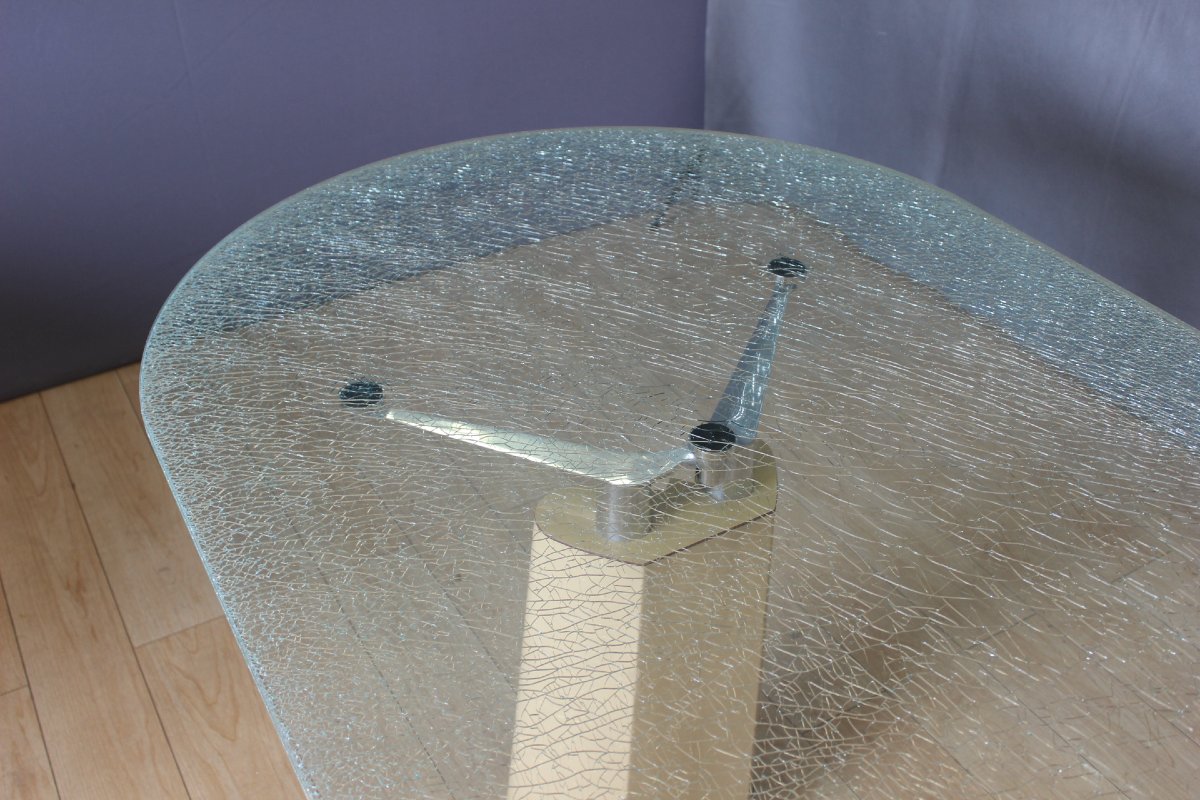 Table de Salle à Manger Design , 260 cm , vers 1970-photo-4