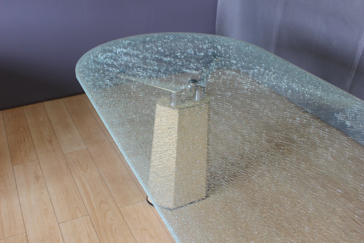Table de Salle à Manger Design , 260 cm , vers 1970-photo-5